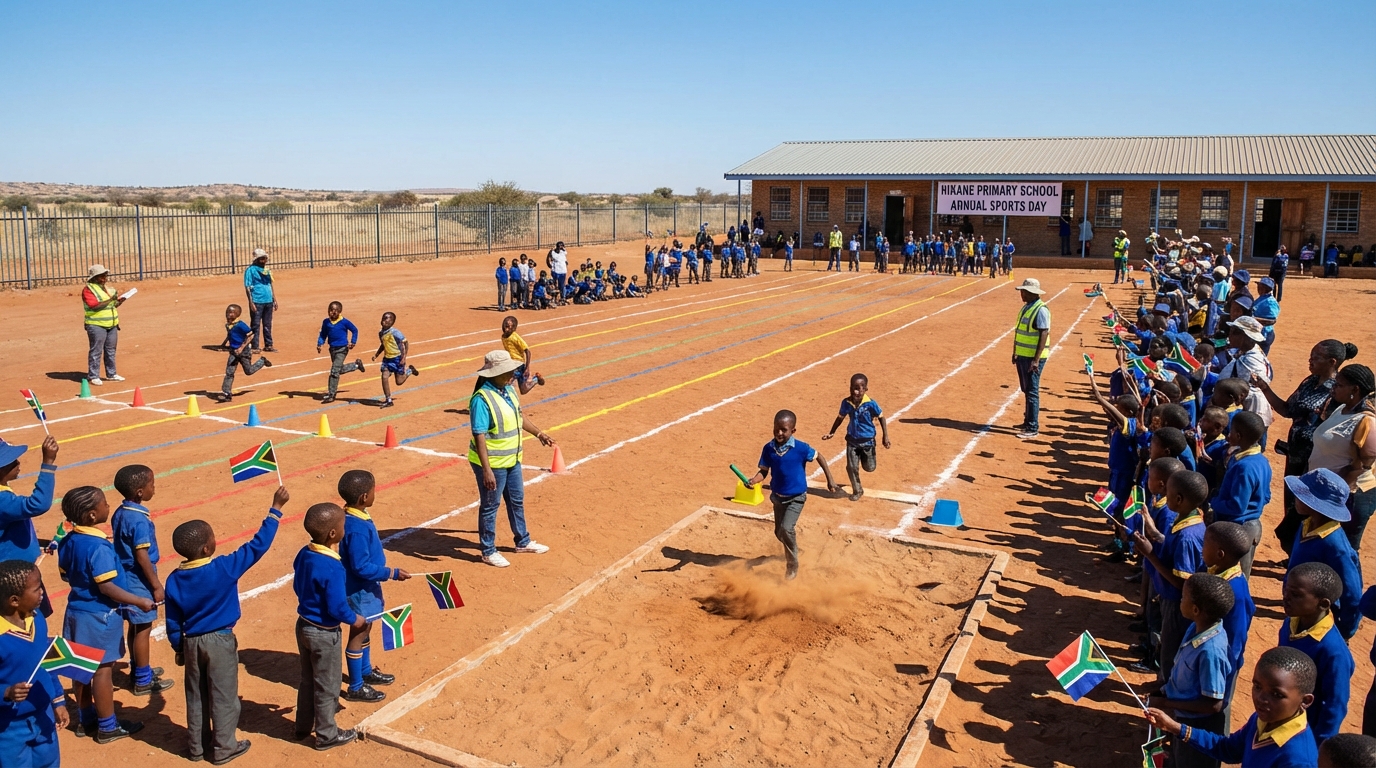 Sports day at Hikane Primary School