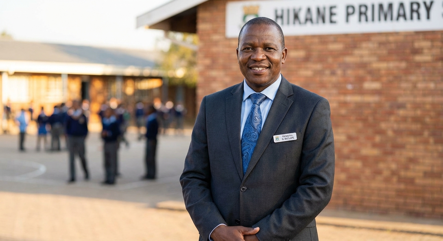 Mr Gotsileone Goodwill Matlape, Principal of Hikane Primary School