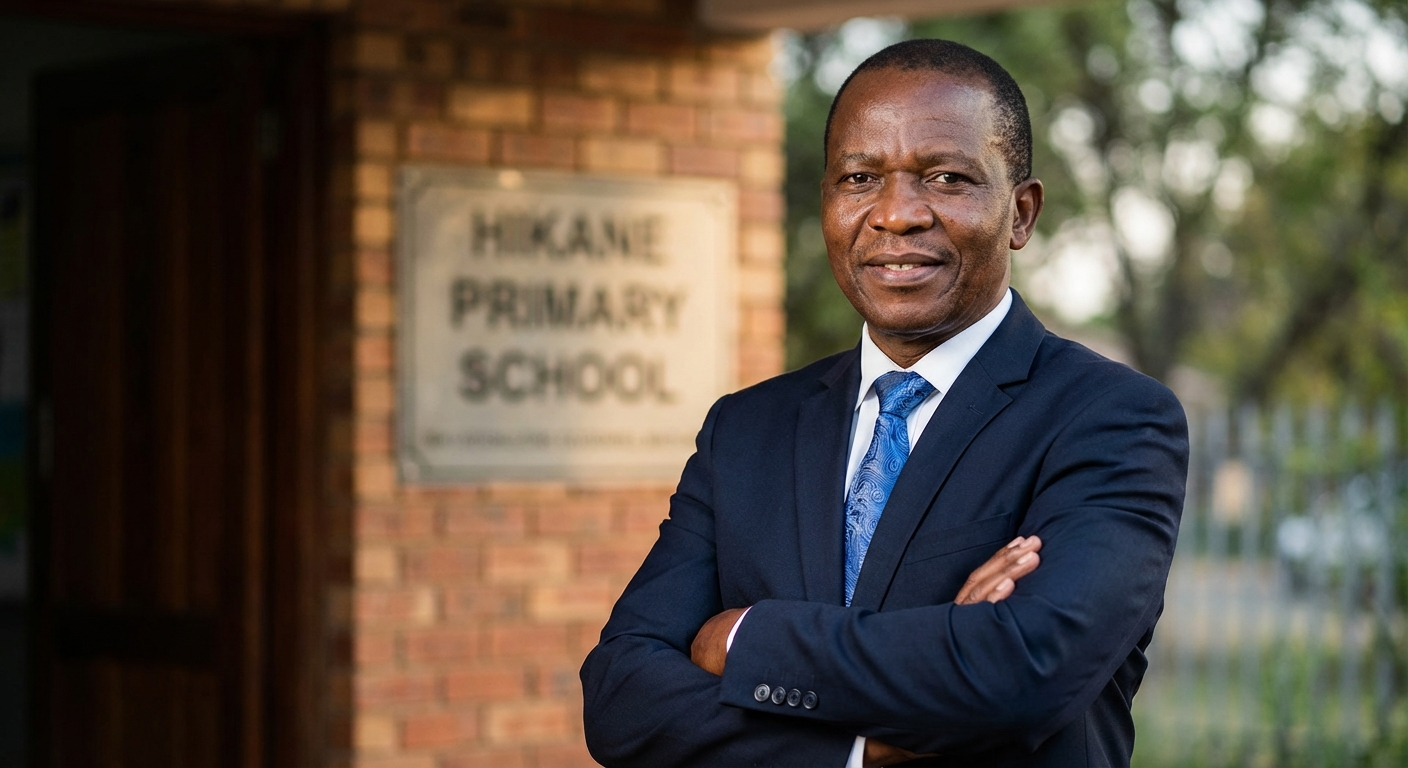 Mr Gotsileone Matlape, Principal of Hikane Primary School
